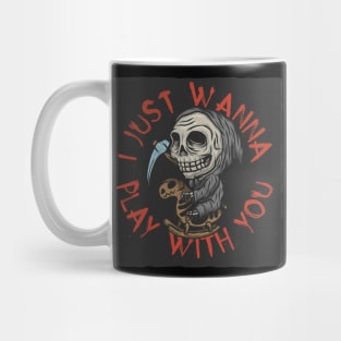 little death on toy horse Mug